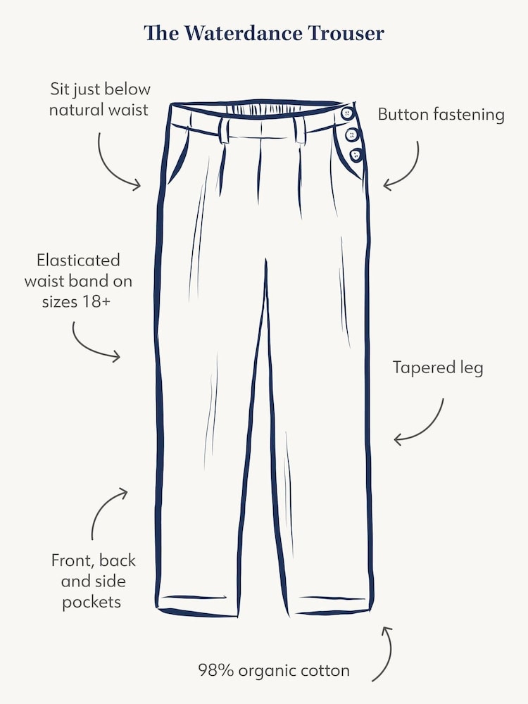 Seasalt Cornwall Blue Petite Waterdance Jeans - Image 2 of 3