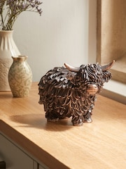Bronze Hamish the Highland Cow Ornament - Image 1 of 4