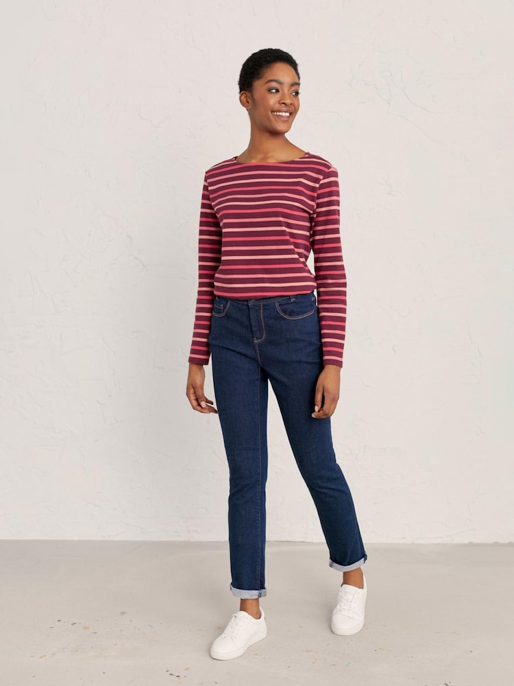 Seasalt Cornwall Blue Petite Lamledra Jeans - Image 3 of 5