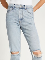 River Island Denim Medium Slim High Waist Mid Rise Jeans - Image 4 of 5