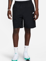 Negro - Pantalón corto tipo cargo de polar de algodón 100 % Club de Nike - Imagen 16 de 27