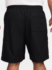 Negro - Pantalón corto tipo cargo de polar de algodón 100 % Club de Nike - Imagen 22 de 27