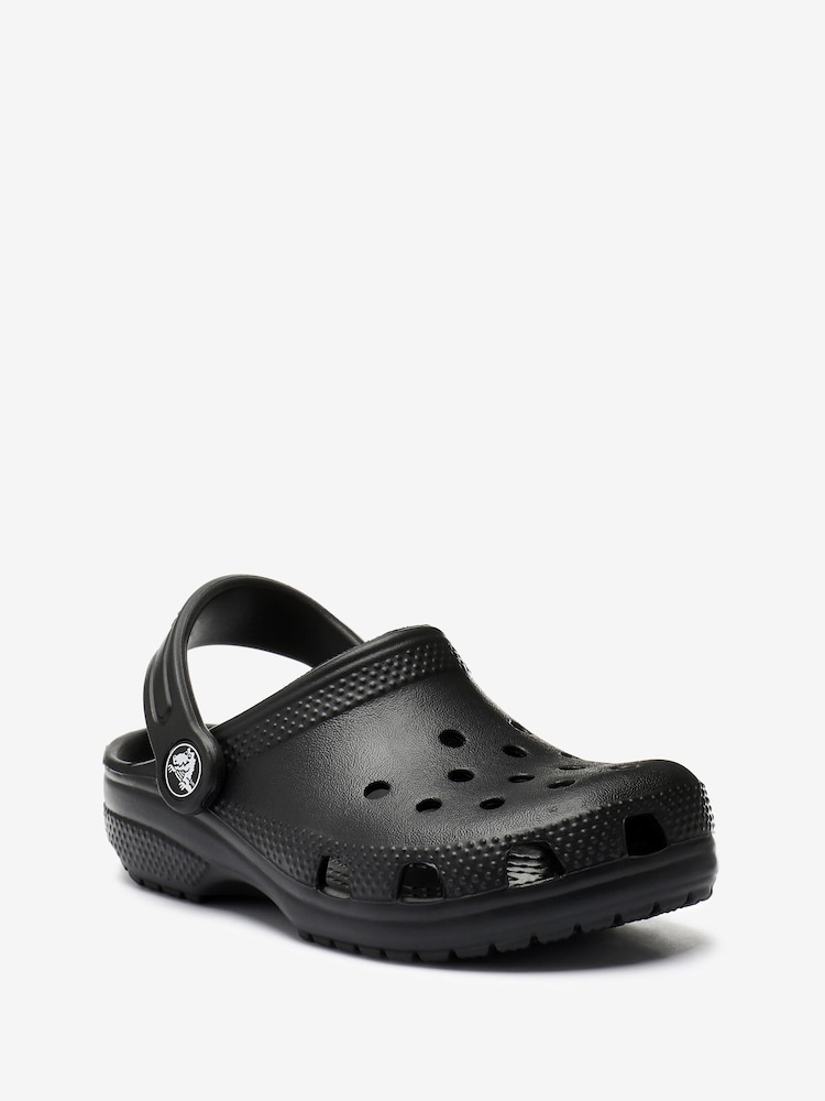 Черный - Crocs классические сабо в стиле унисекс для малышей - Изображение 2 из 4