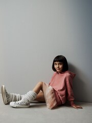 Rust Pink Hoodie Dress With Mesh Skirt (3-16yrs) - Image 4 of 8