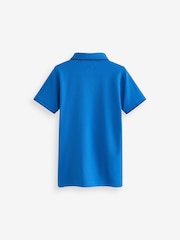 Blue Cobalt Short Sleeve Polo Shirt (3-16yrs) - Image 2 of 3