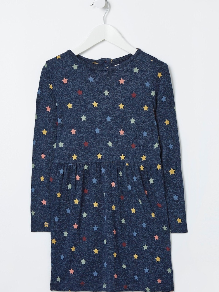 FatFace Blue Weston Star Dress - Image 2 of 3 FatFace Blue Weston Star Dress - Image 2 of 3