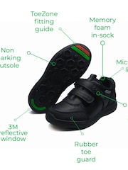 ToeZone Black Football Novelty School Shoes - Image 4 of 5