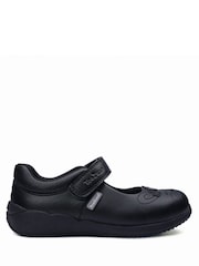 ToeZone Black Single Strap Novelty Bunny School Shoes - Image 1 of 5