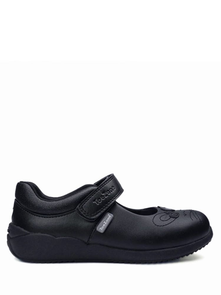 Zapatos escolares negros originales con una única tira y conejito de ToeZone - Imagen 1 de 5 Zapatos escolares negros originales con una única tira y conejito de ToeZone - Imagen 1 de 5