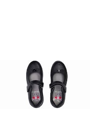 ToeZone Black Single Strap Novelty Bunny School Shoes - Image 3 of 5