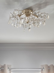Champagne Gold Eliana 3 Light Flush Ceiling Light - Image 2 of 5