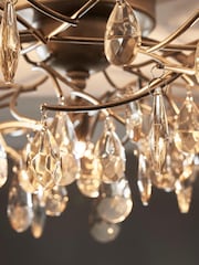 Champagne Gold Eliana 3 Light Flush Ceiling Light - Image 3 of 5