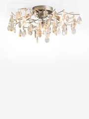 Champagne Gold Eliana 3 Light Flush Ceiling Light - Image 5 of 5