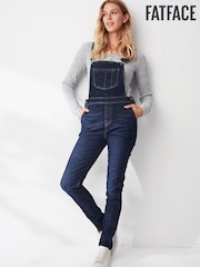 FatFace Blue Deal Dungarees - Image 1 of 5