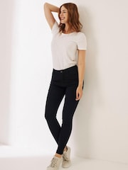 FatFace Black Harlow High Waist Jeggings - Image 1 of 4