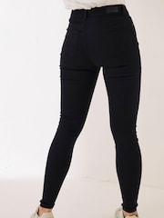 FatFace Black Harlow High Waist Jeggings - Image 2 of 4