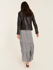 FatFace Bethany Black Biker Jacket - Image 2 of 4