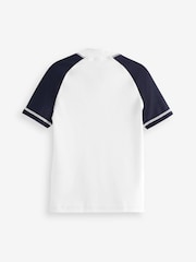 White/Navy Short Sleeve Sunsafe Rash Vest (3-16yrs) - Image 4 of 5