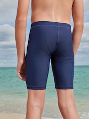 Navy Blue Longer Length Stretch Swim Shorts (3-16yrs) - Image 2 of 5