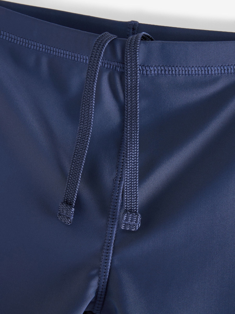 Navy Blue Longer Length Stretch Swim Shorts (3-16yrs) - Image 5 of 5