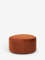 Orange Opulent Velvet Pouffe - Image 3 of 4
