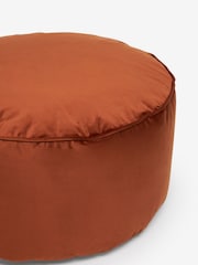 Orange Opulent Velvet Pouffe - Image 4 of 4