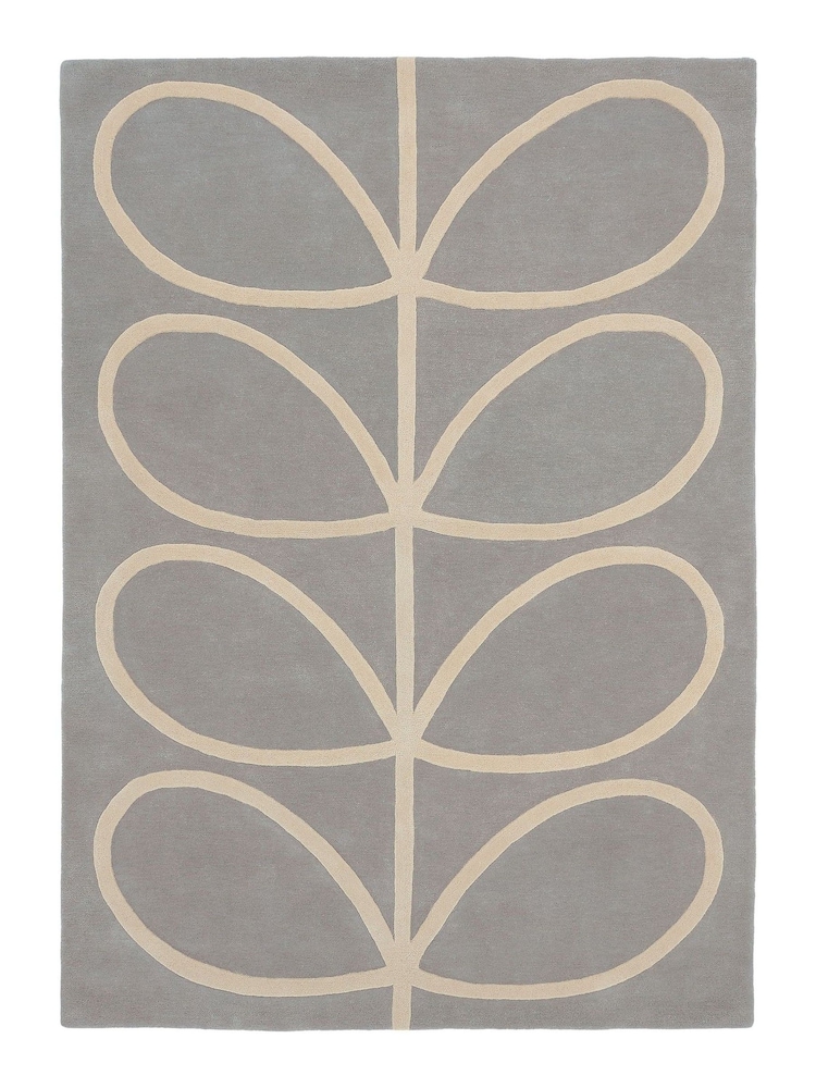 Orla Kiely Grey Giant Linear Stem Rug - Image 2 of 3