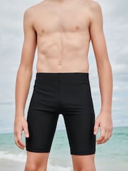 Black Longer Length Stretch Swim Shorts (3-16yrs) - Image 1 of 5