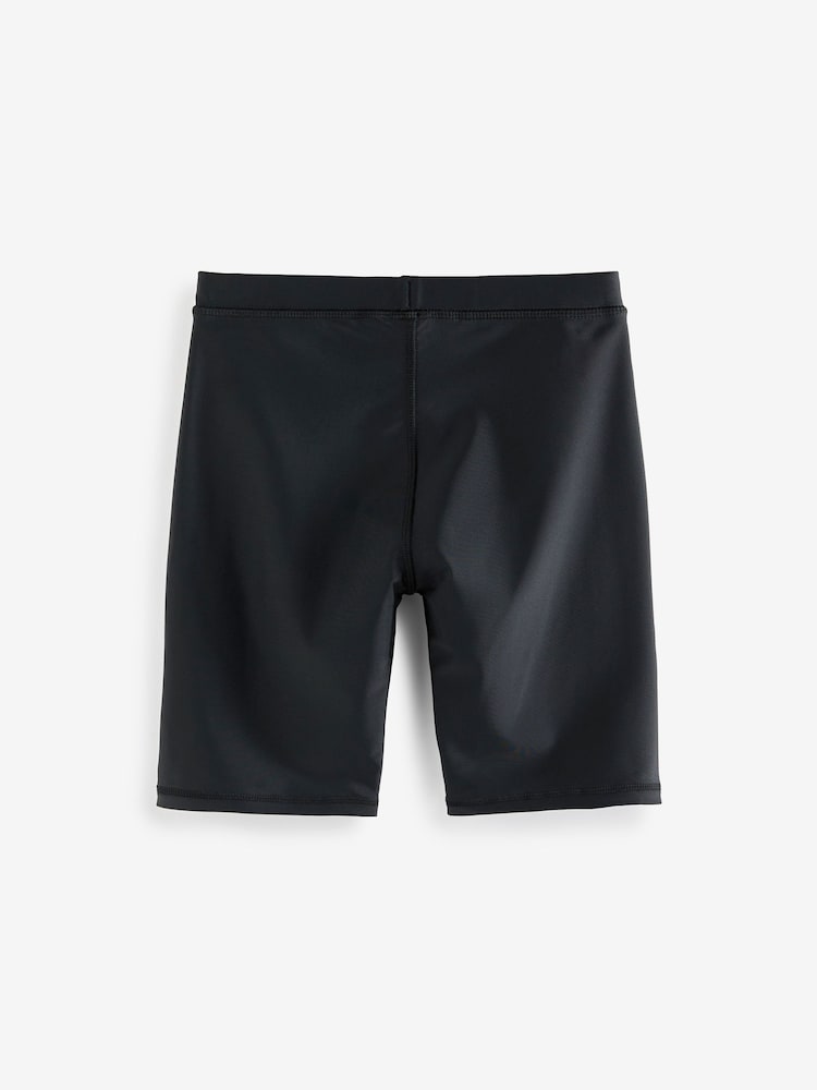 Black Longer Length Stretch Swim Shorts (3-16yrs) - Image 4 of 5