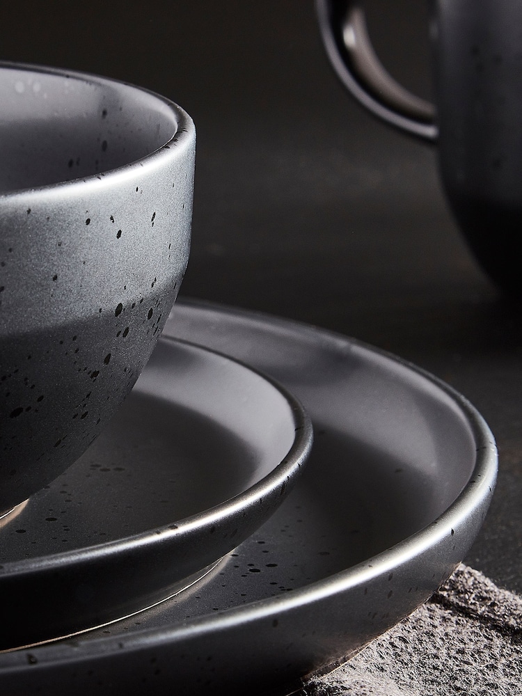 Tower Black Luna 16 Piece Dinnerware Set - Image 4 of 4