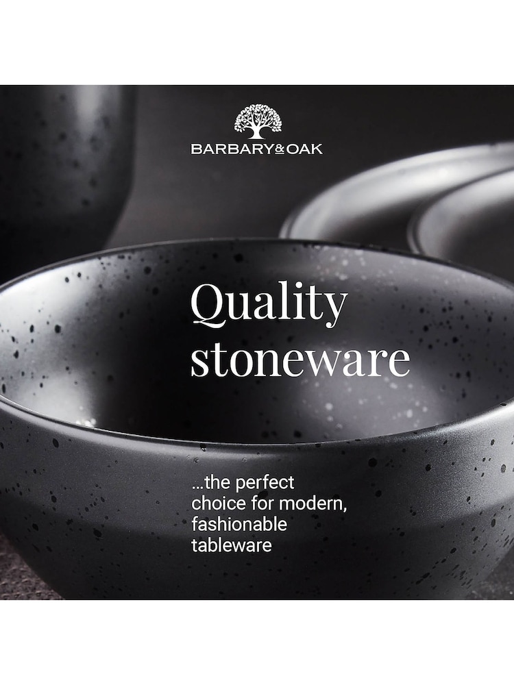 Tower Black Luna 16 Piece Dinnerware Set - Image 2 of 4
