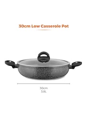 Tower Grey Cerastone 30cm Low Casserole Dish - Image 10 of 12