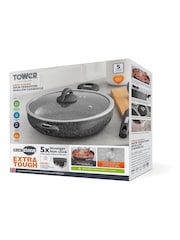 Tower Grey Cerastone 30cm Low Casserole Dish - Image 12 of 12