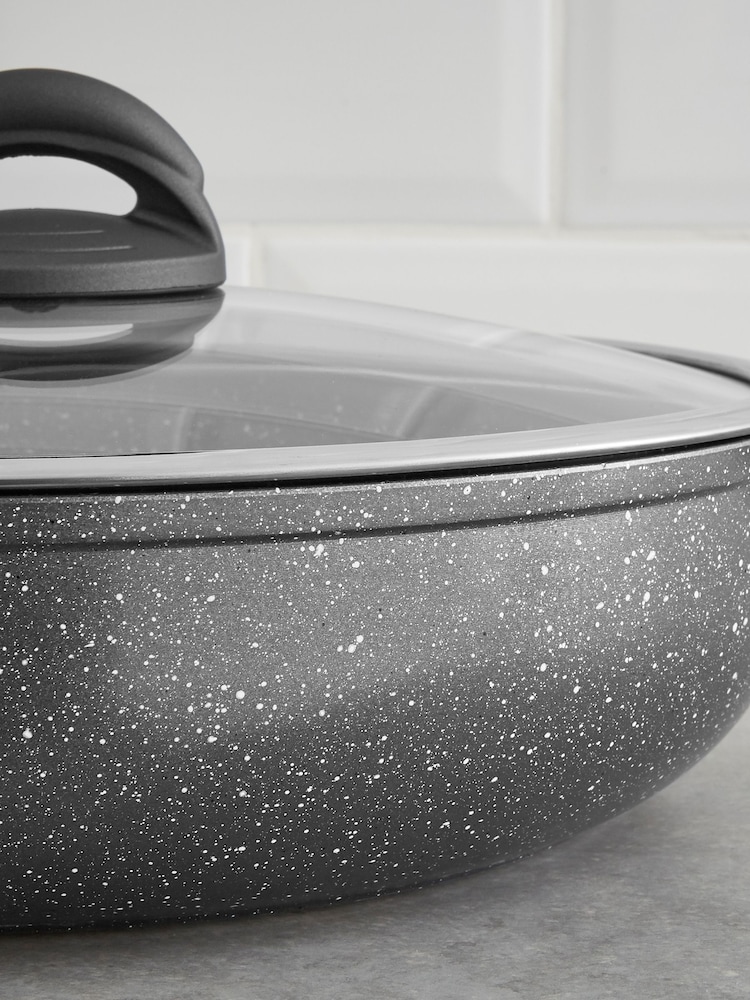 Tower Grey Cerastone 30cm Low Casserole Dish - Image 6 of 6