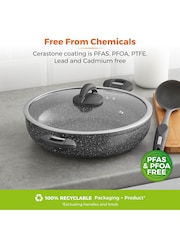Tower Grey Cerastone 30cm Low Casserole Dish - Image 8 of 12