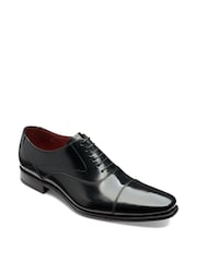 Črni polirani usnjeni oxfordski čevlji Loake Sharp - Slika 2 iz 3