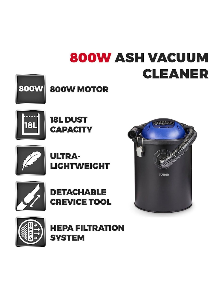 Tower Blue TAV10 800W Ash Vacuum Cleaner - Image 2 of 8