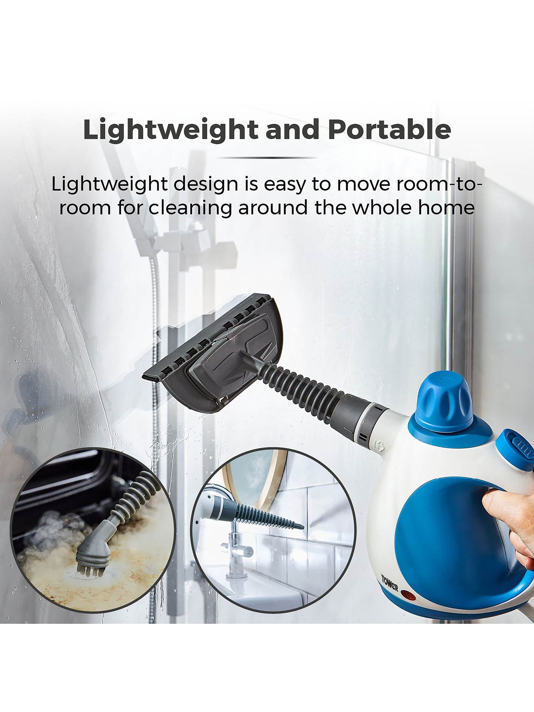Buy Tower Blue THS10 Handheld Steam Cleaner from the Next UK