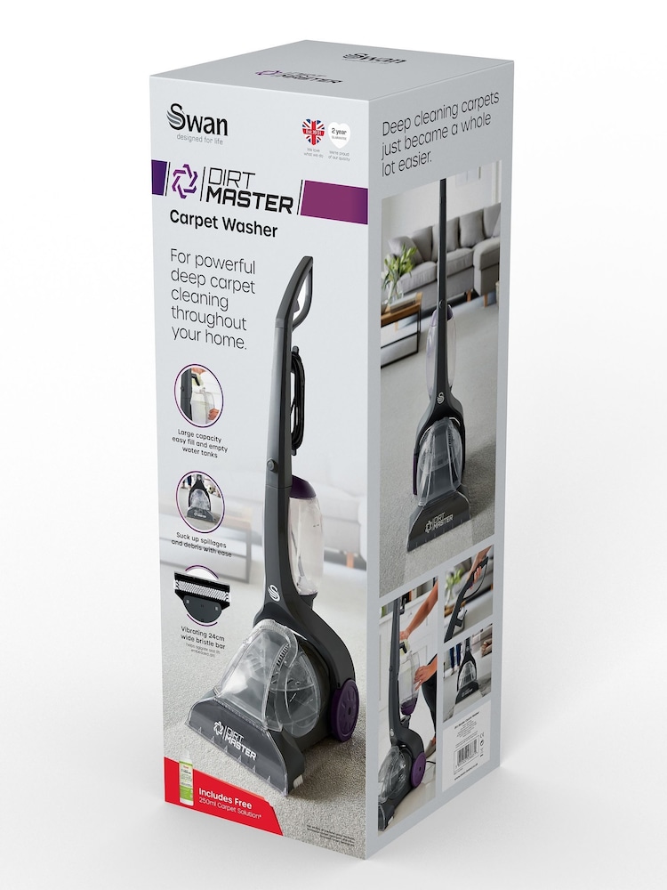 Swan Black Dirtmaster Carpet Washer Vacuum Cleaner - Image 6 of 6
