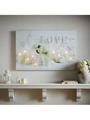 Art For The Home White Serenity LED Wall Art - Image 1 of 2