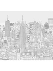 Art For The Home Natural City Sketch 3M Mural - Image 2 of 4