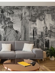 Art For The Home Black NYC 3M Mural - Image 1 of 4