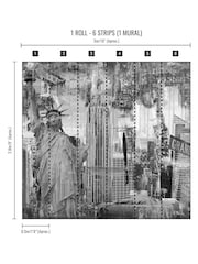 Art For The Home Black NYC 3M Mural - Image 4 of 4
