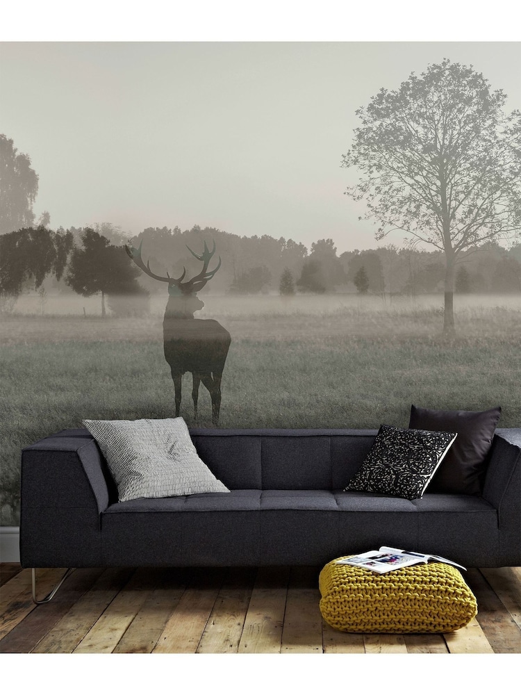 Art For The Home Natural Stag In The Woods 3M Mural - Image 1 of 3