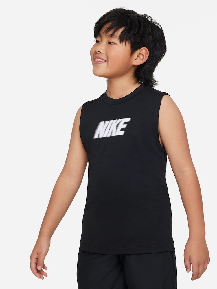 Nike Black Dri-FIT Multi Sleeveless Training Vest Top - Image 1 of 4