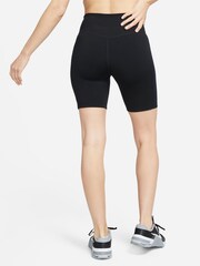 Schwarz - Nike Dri-fit One 7" Wasserfeste Radlershorts mit mittelhohem Bund - Bild 2 von 7