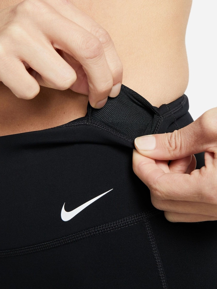 Nike Black Dri-FIT One Mid-Rise 7" Leak Proof Cycling Shorts - Image 5 of 7