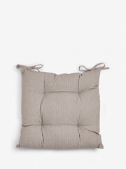 Grey Bronx Stripe Set of 2 Chair Dining Bench and Seat Cushions - Image 3 of 3