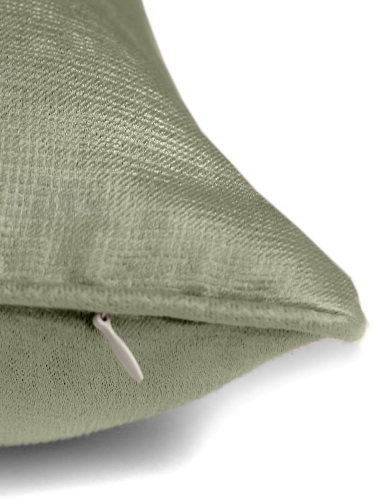 Fusion Green Strata Woven Filled Cushion - Image 3 of 4