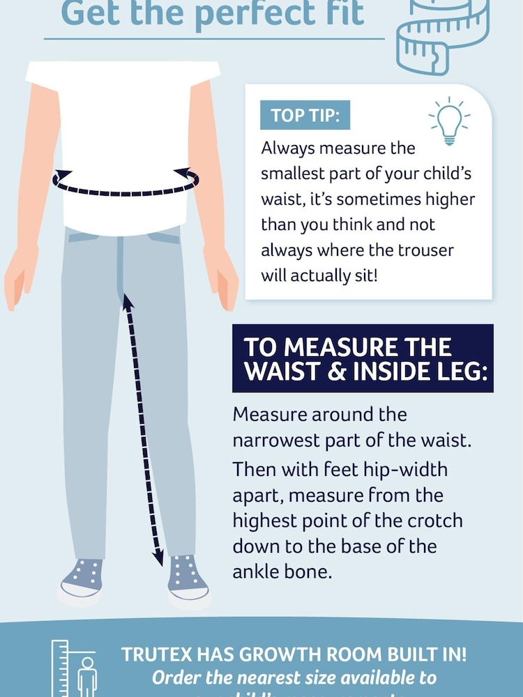 Trutex Grey Senior Boys Classic School Trousers - Image 3 of 3